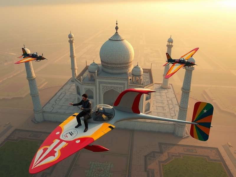 Desi-themed glider customization in Glider Elite India